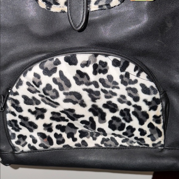 Vegan Tango bag Black &White Leopard Print Tote - Picture 4 of 5